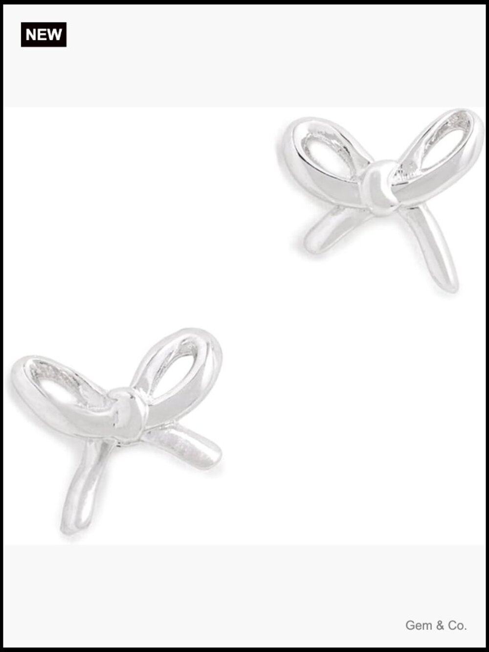 Mini Stud Earrings - Gold Tone Plated Metal Push Back